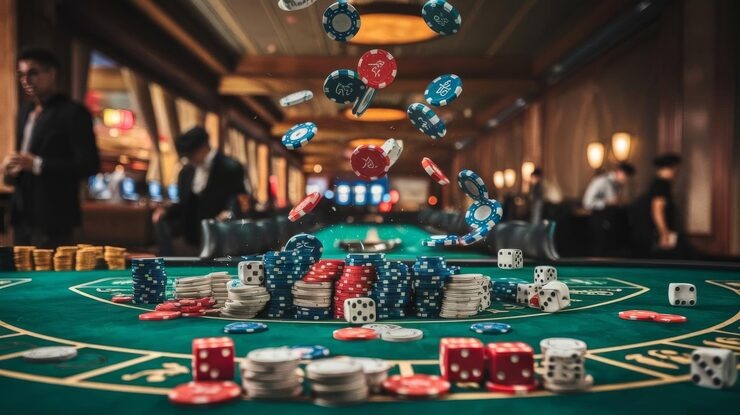 Our agenbet AduQ table screen with two card areas and balance panel